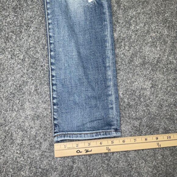 Willow + Root Jeans Womens Size 24 Blue Denim The Everyday Jean Distressed - Picture 9 of 10